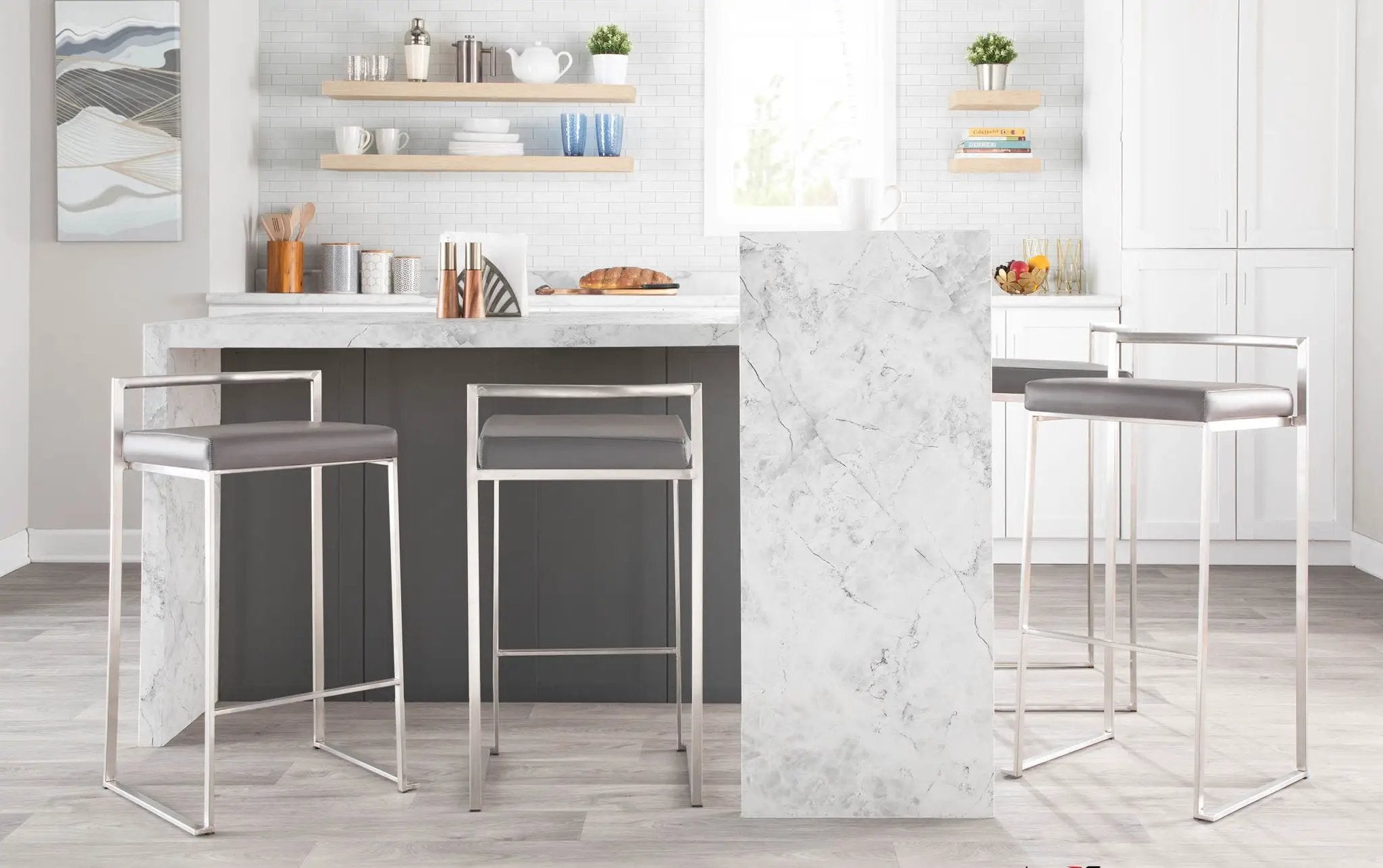 Fuji - Contemporary And Elegant Design Stackable Barstool by Unique Piece Furniture