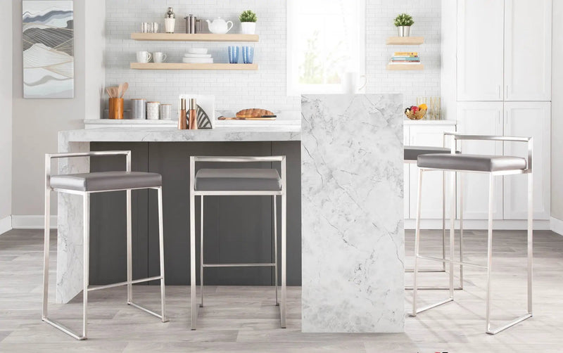 Fuji - Contemporary And Elegant Design Stackable Barstool by Unique Piece Furniture