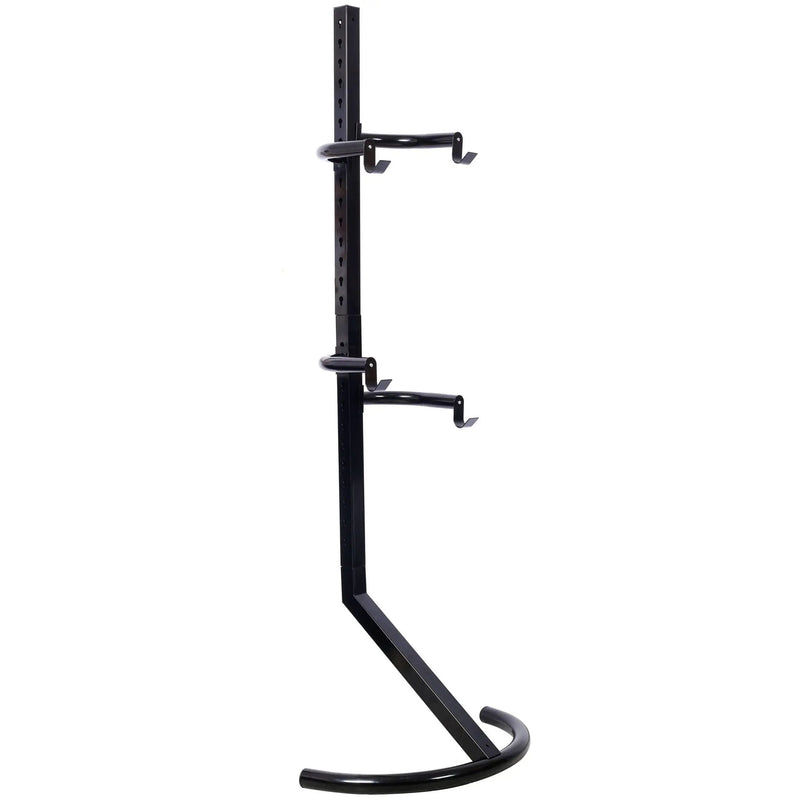 Indoor Bike Rack Stand For 1 - 2 Bicycles With Adjustable Arms - Black by HouseOfZazla