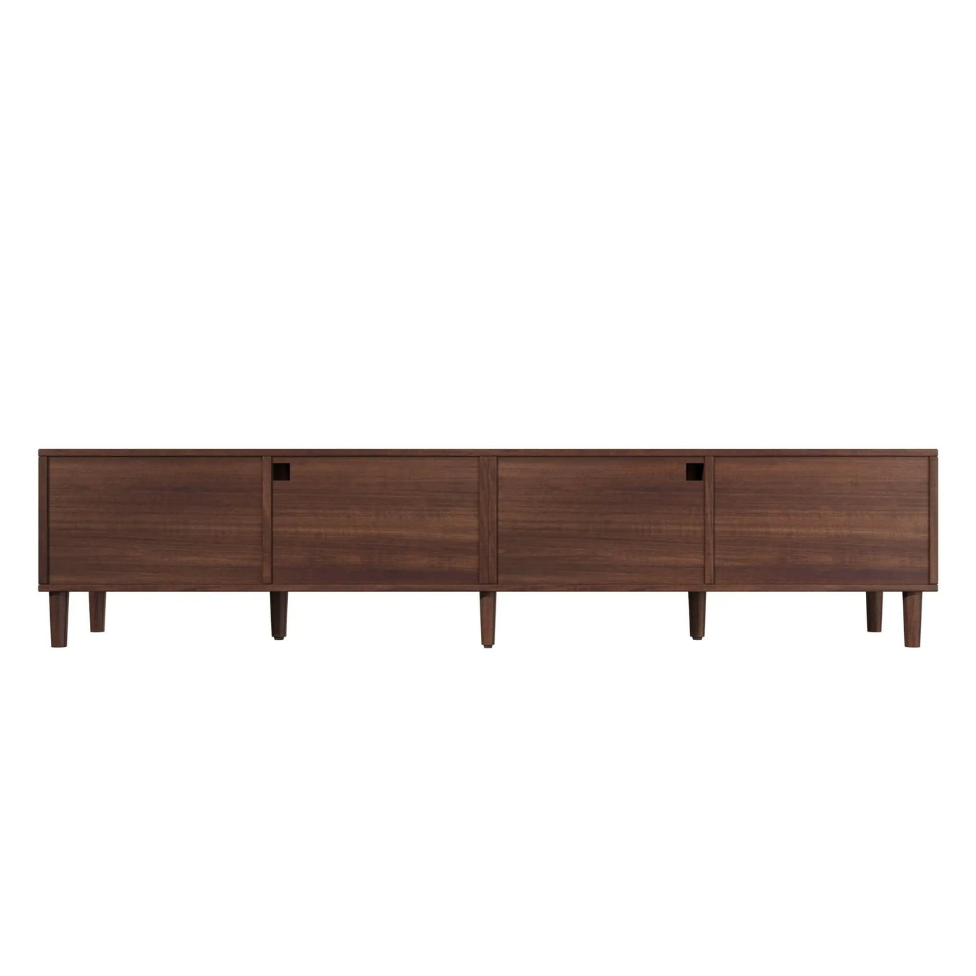 TV Stand With App-Controlled LED Lights, 2 Drawers & Door Storage by HouseOfZazla