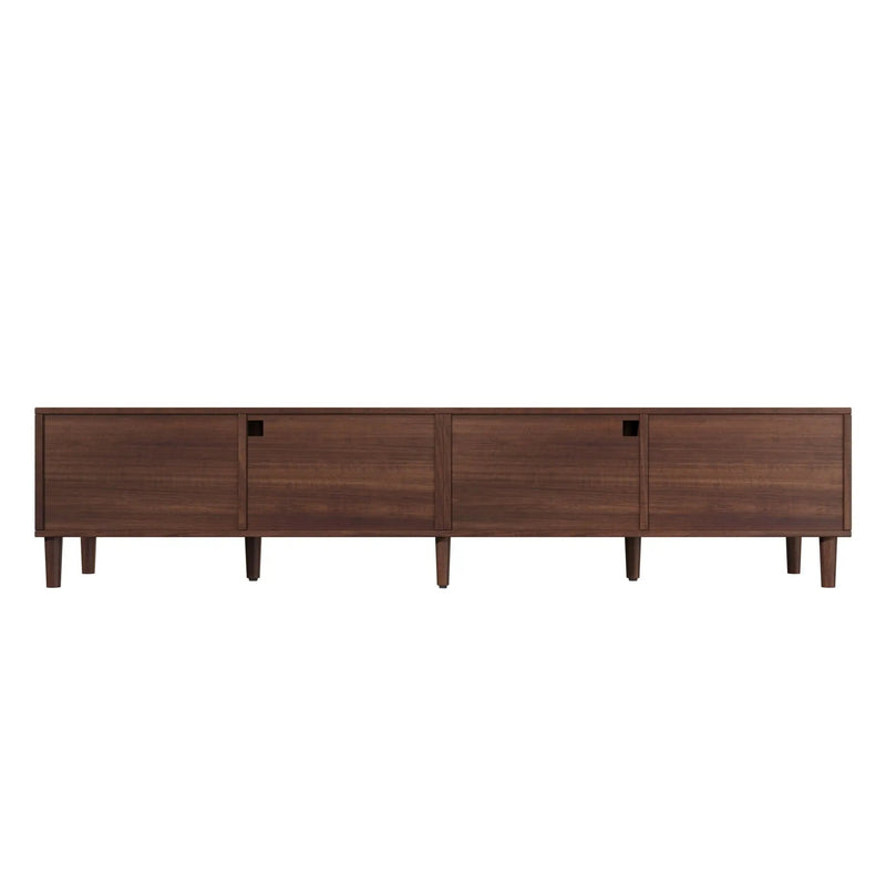 TV Stand With App-Controlled LED Lights, 2 Drawers & Door Storage