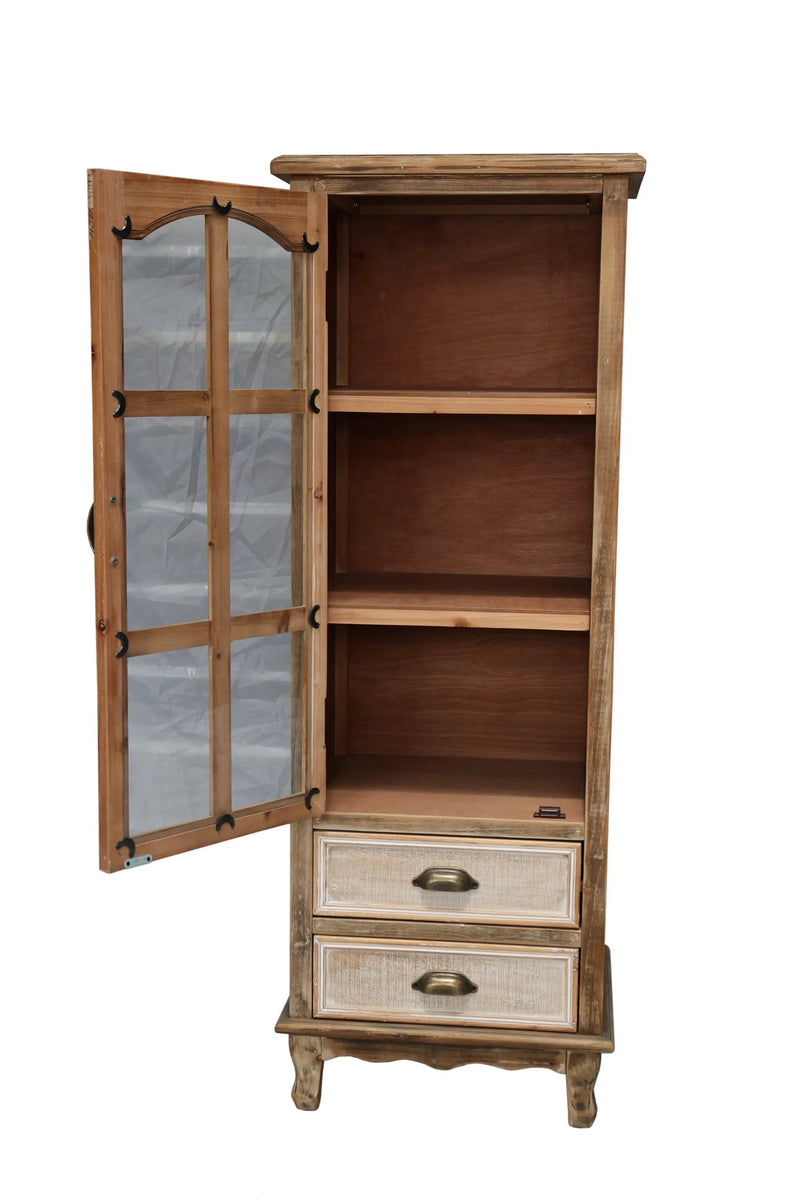 Rustic Wooden Storage Cabinet with Decorative Cutout Door by HouseOfZazla
