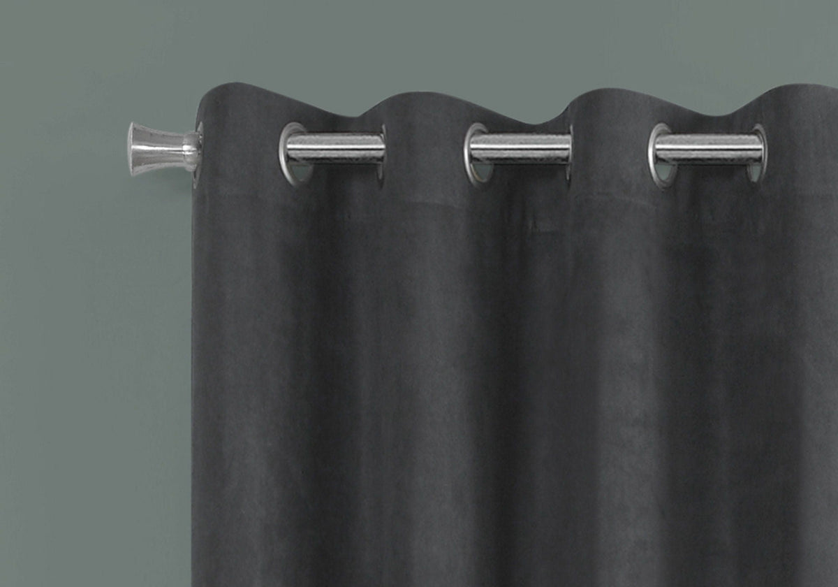 2 Pieces Set Room Darkening Curtain Panels with Grommet, photo 11 of 28