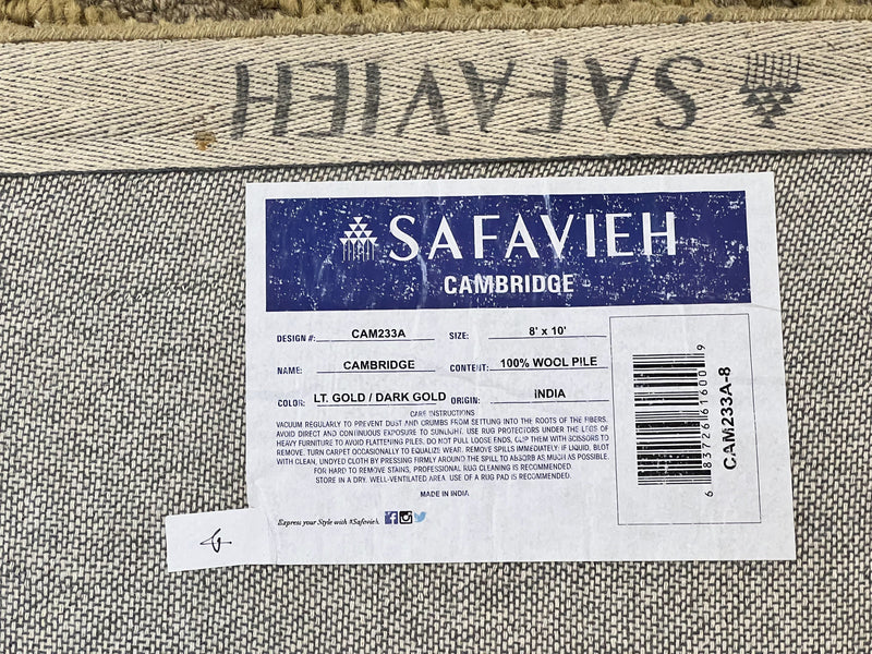 Safavieh Rug 8x10, Cambridge Rug, Wool Hand Tufted Carpet, Modern Room Sized Wool Pile Area Rug by Jewel Rugs
