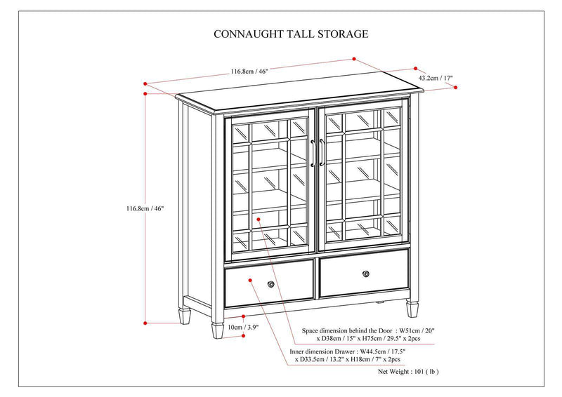 Connaught - Tall Storage Cabinet by HouseOfZazla