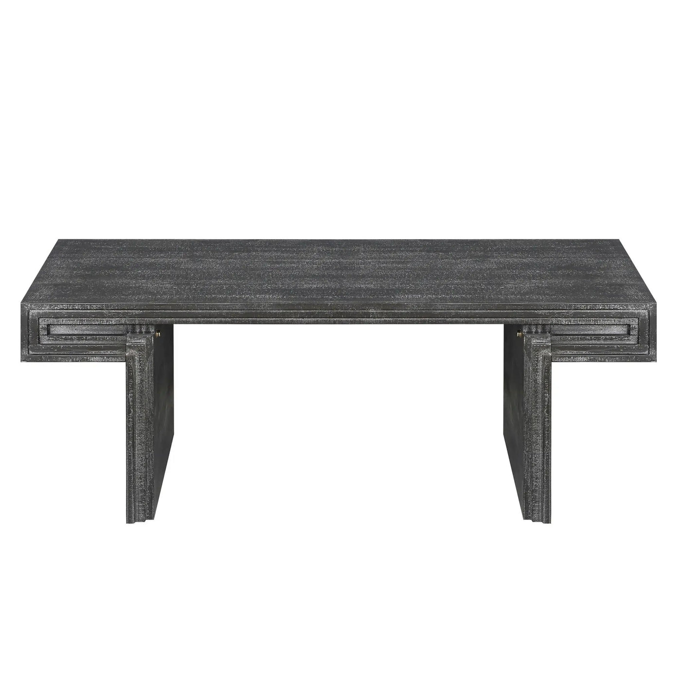 American Vintage Industrial Coffee Table, Double Tier Design by HouseOfZazla