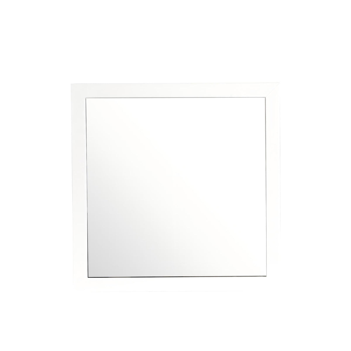 Burlington Modern Design Transitional Wall Mirror with Wood Frame - Dark Red, Black, or White, photo 6 of 17