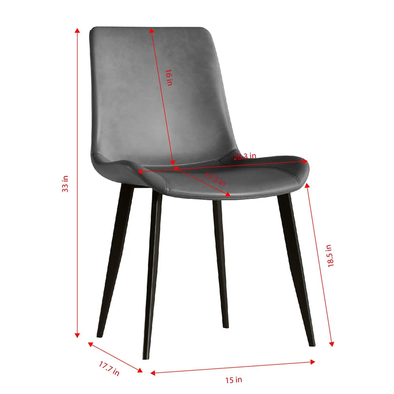 Modern Dining Chairs Ergonomic Design For Kitchen (Set of 4) by Unique Piece Furniture