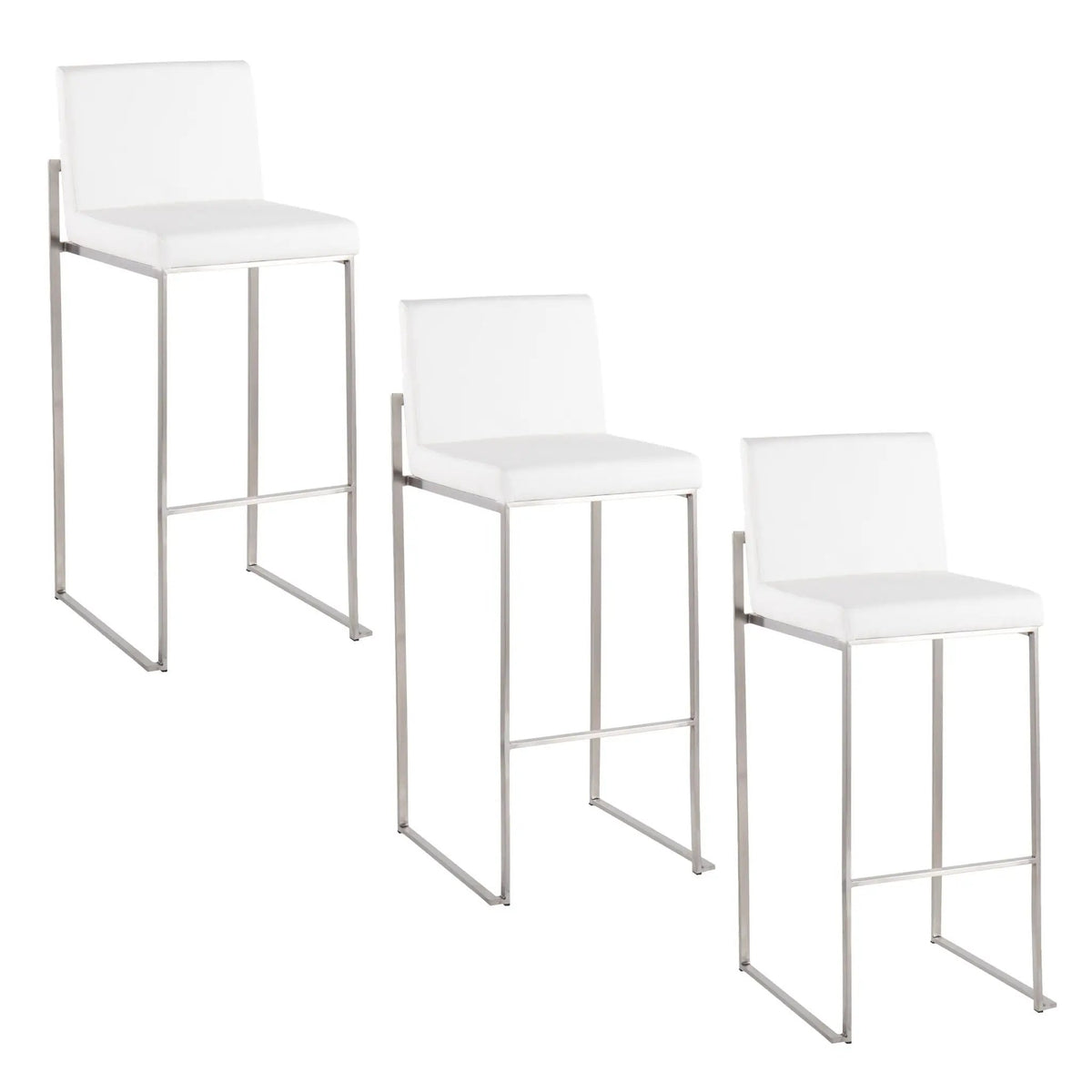 Fuji - Contemporary And Modern Elegance High Back Barstool by HouseOfZazla