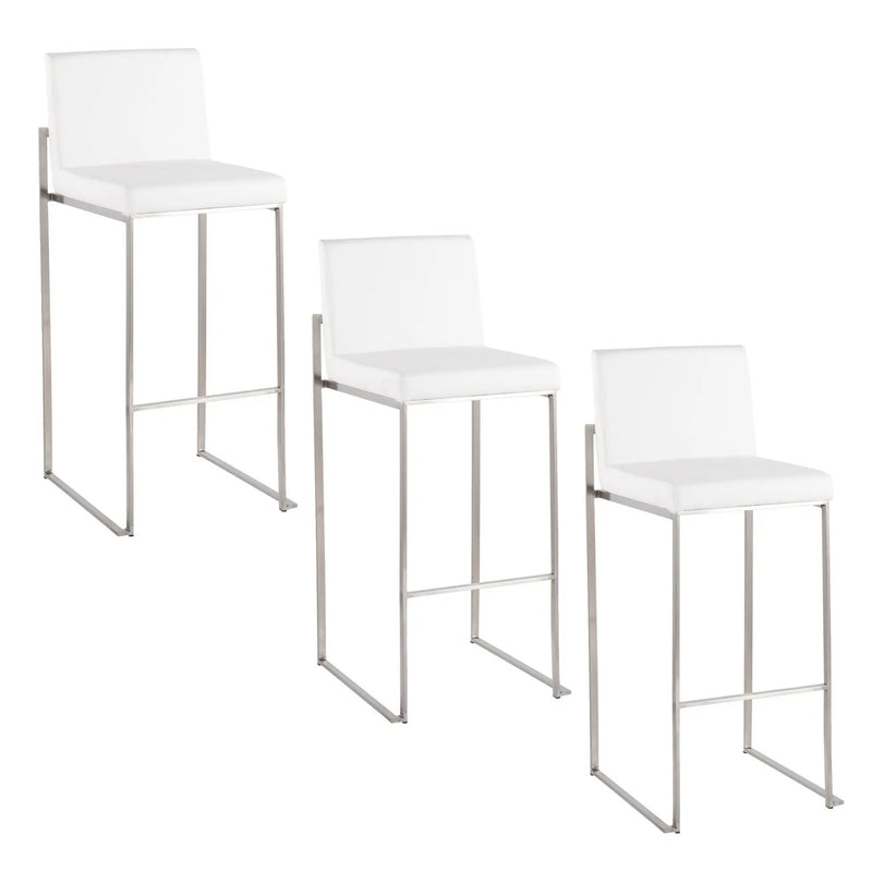 Fuji - Contemporary And Modern Elegance High Back Barstool by HouseOfZazla