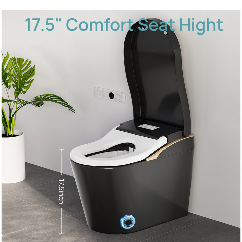 Tankless Modern Smart Toilet with Bidet and Auto Flush - White, photo 5 of 10
