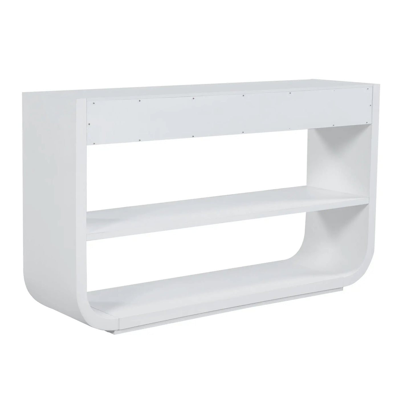 Console Table With 3 Soft Close Drawers & 2 Open Shelves by HouseOfZazla