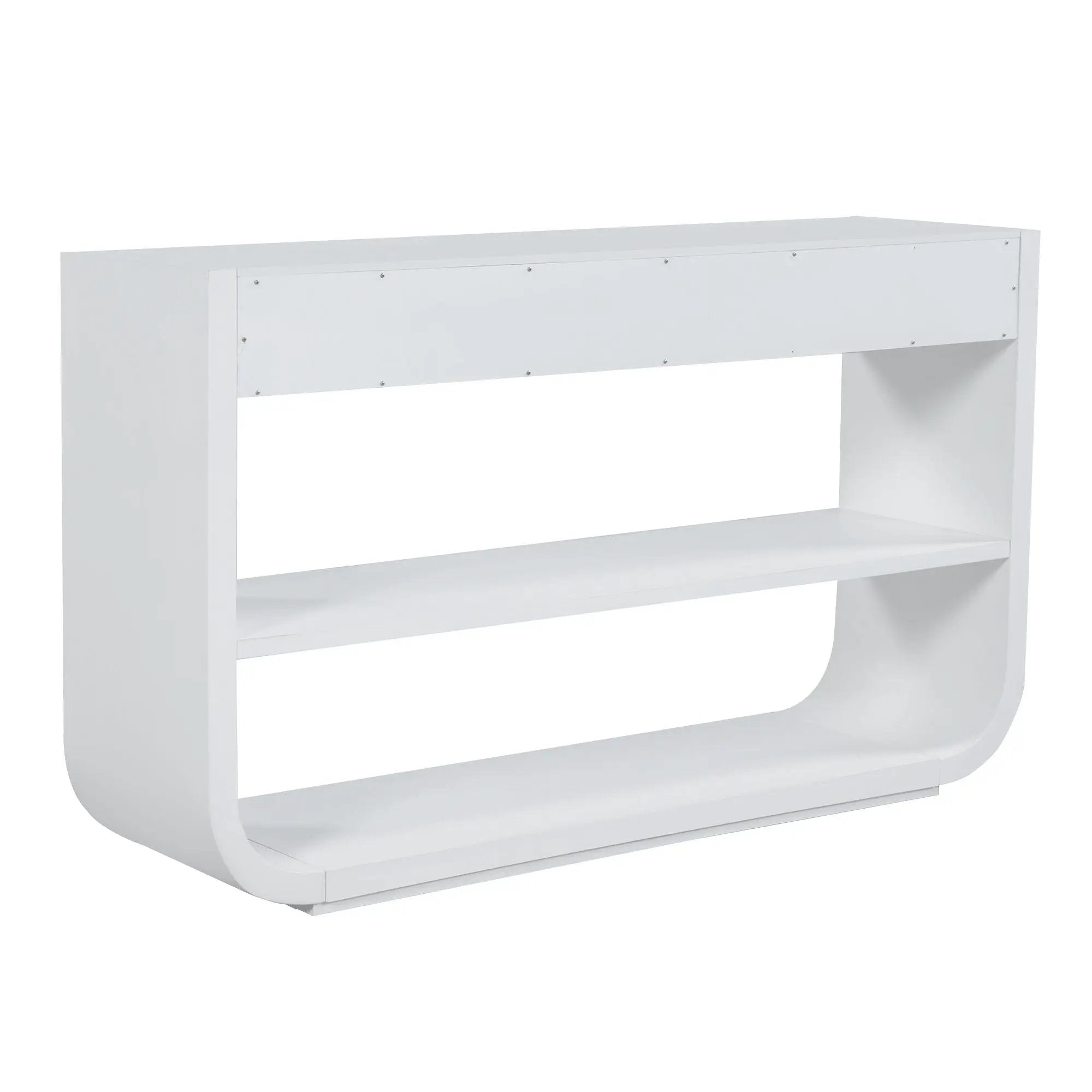 Console Table With 3 Soft Close Drawers & 2 Open Shelves by HouseOfZazla