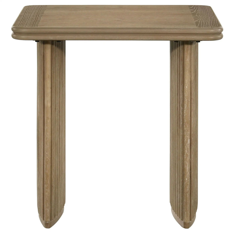 Adina 3-piece Wood Coffee Table Set Distressed Light Brown by Unique Piece Furniture