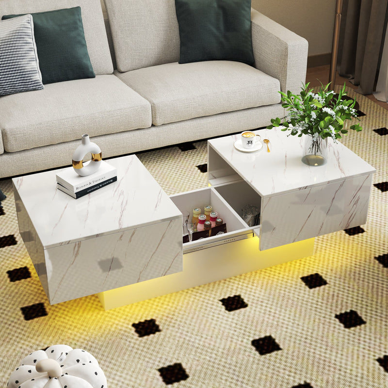 Coffee Table with Sliding Tabletop and Hidden Storage by HouseOfZazla