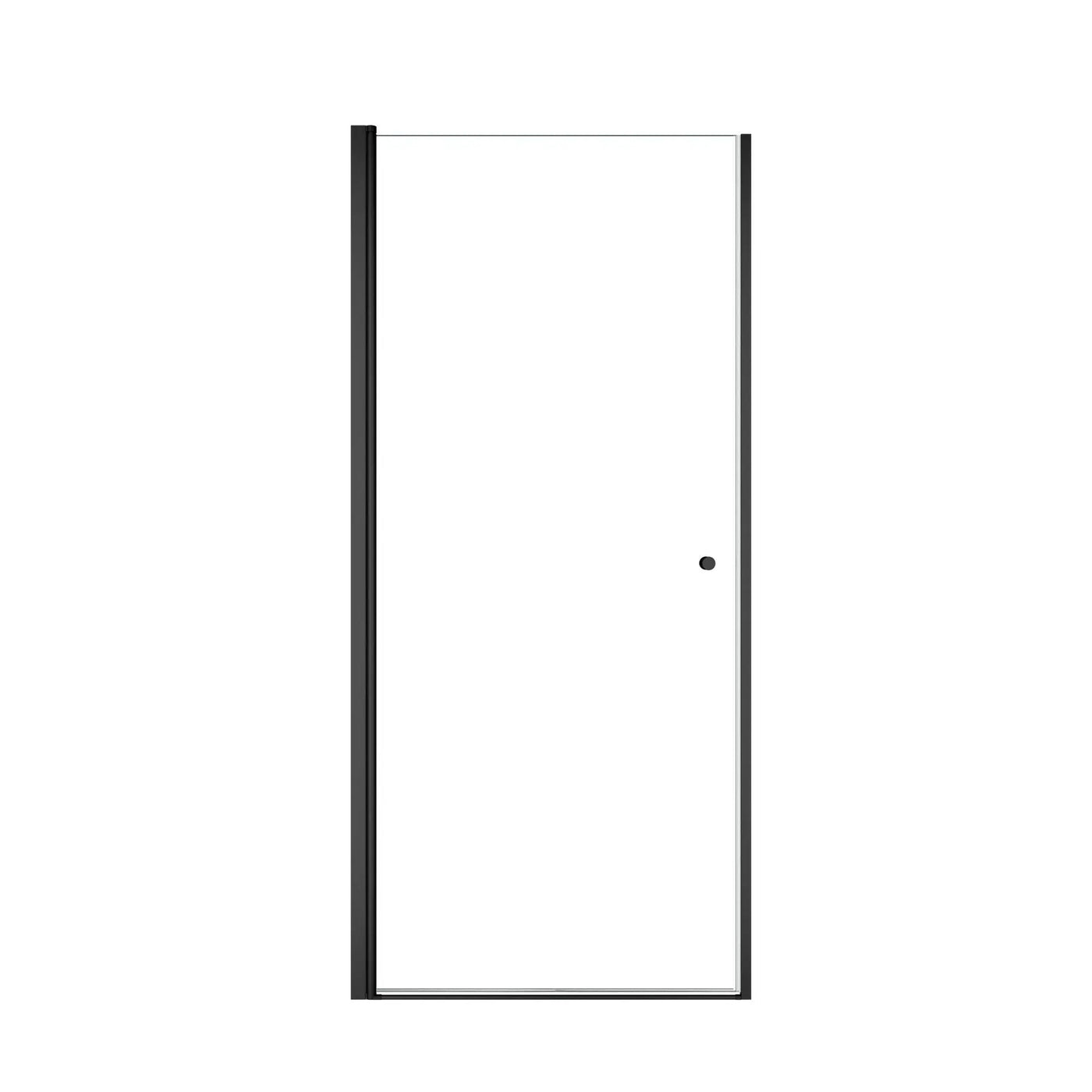 Semi Frameless Circular Pivot Shower Door with 1/4" Tempered Glass by HouseOfZazla