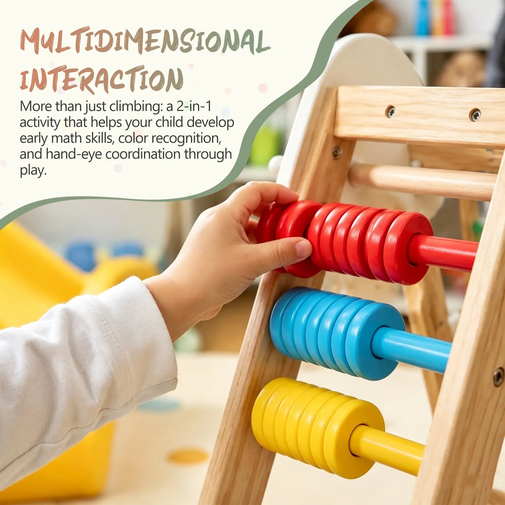 9-in-1 Foldable Kids Climbing Frame & Slide by HouseOfZazla