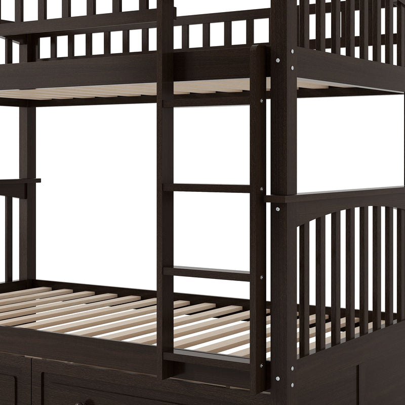 Bunk Bed With Drawers, Convertible Design by HouseOfZazla