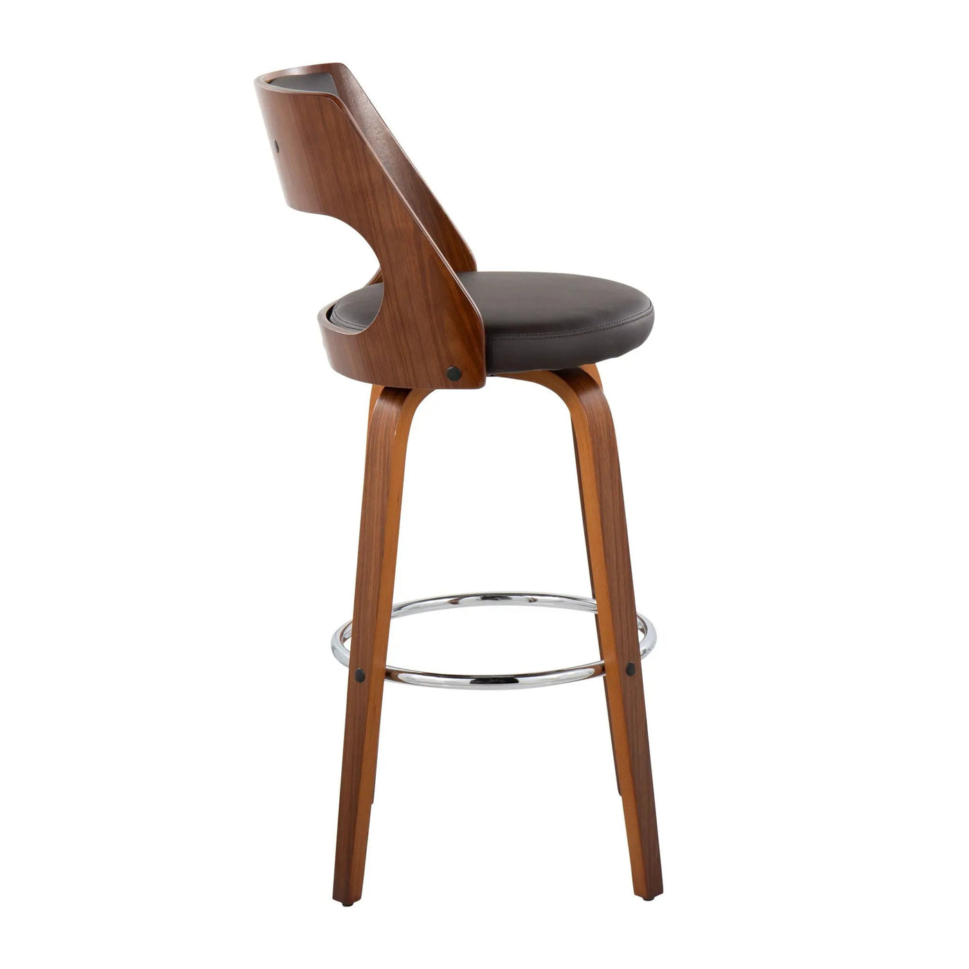 Cecina - Mid-Century Modern Barstool With Swivel (Set of 2) by HouseOfZazla