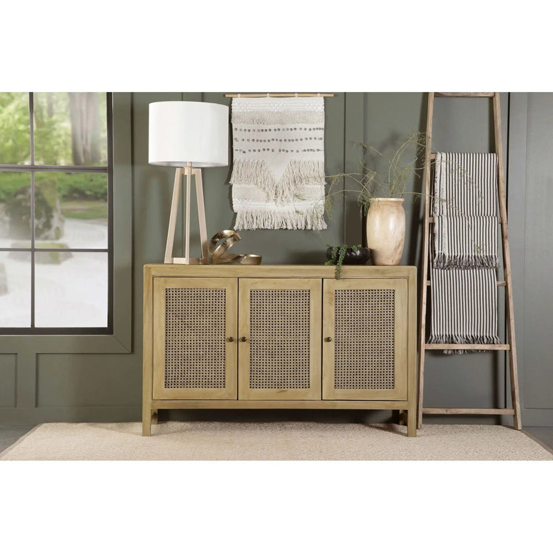 Ashton - 3 Door Accent Cabinet - Natural
