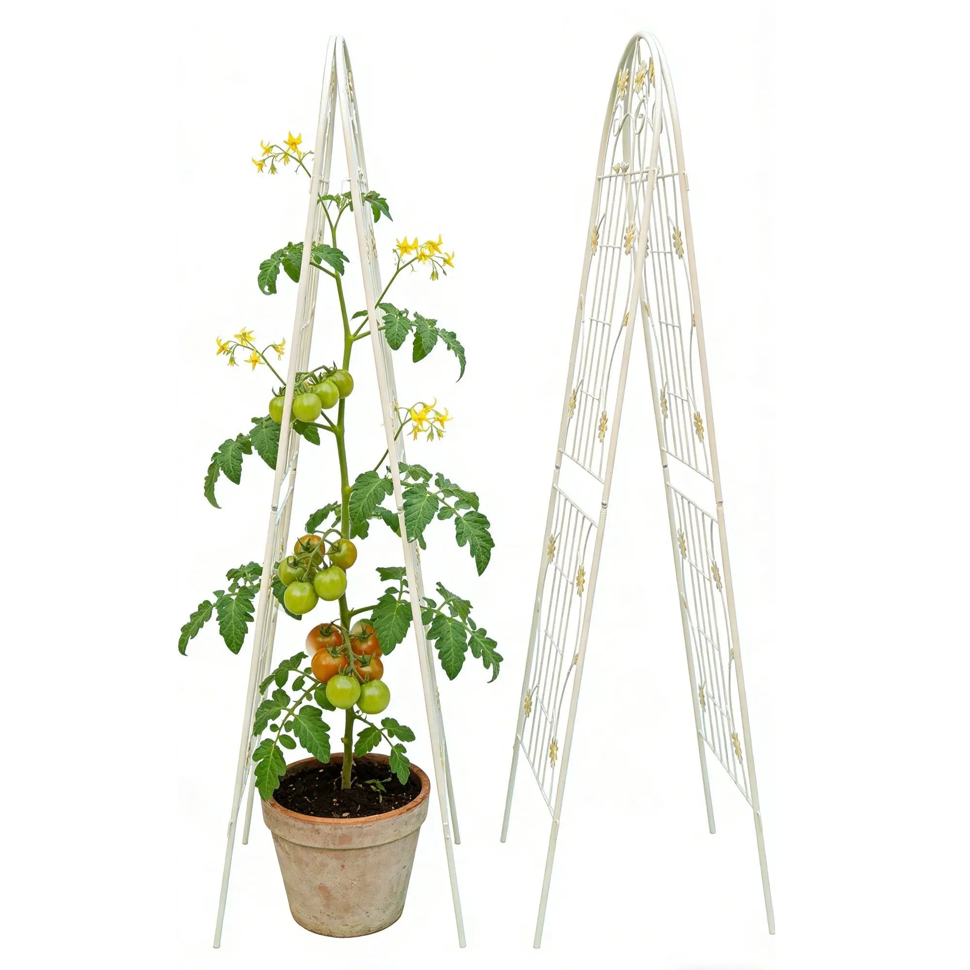 Metal Garden Trellis Rustproof Trellis For Climbing Plant Outdoor Flower Support by Unique Piece Furniture