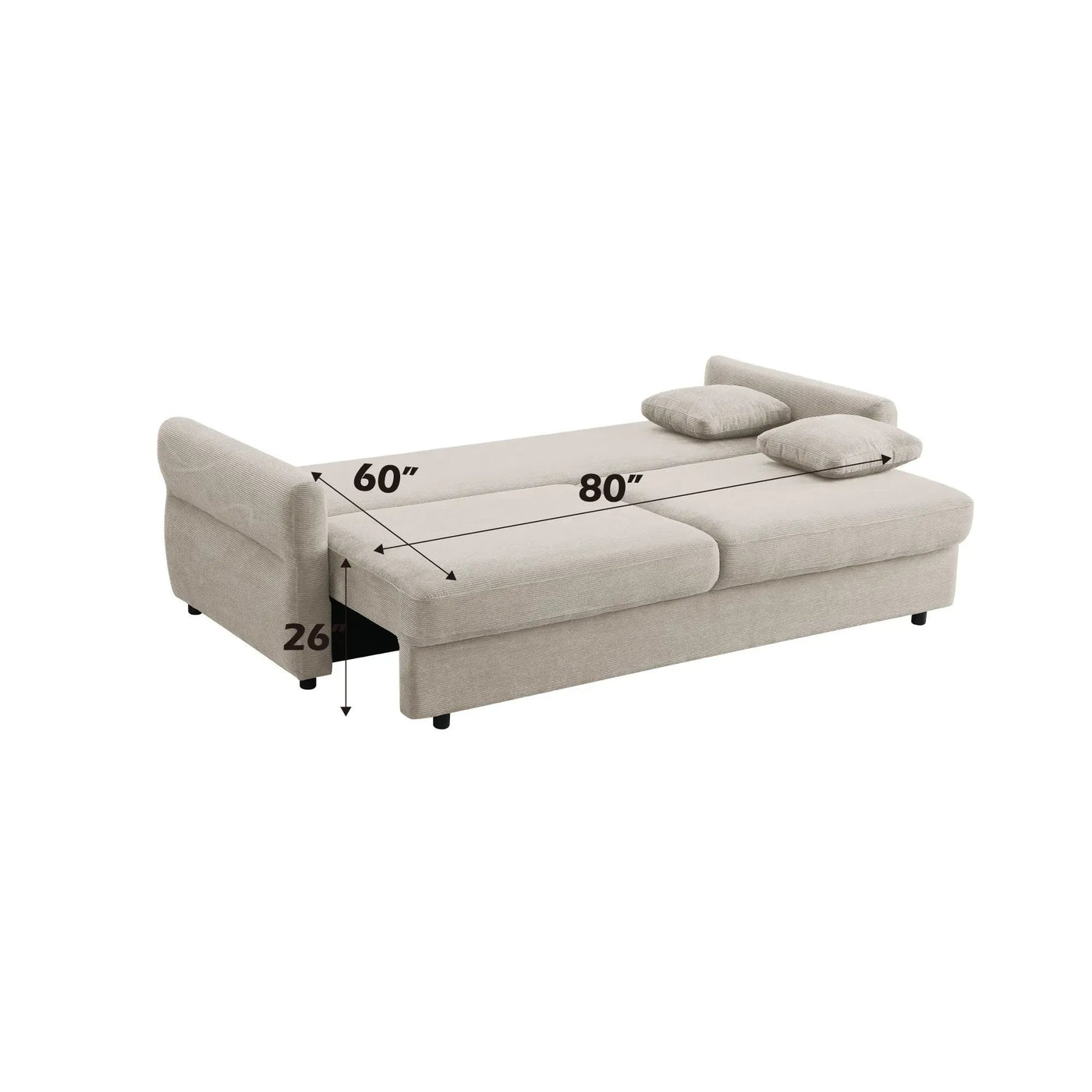 Haran - Pull Out Sleeper Sofa With Storage by Unique Piece Furniture