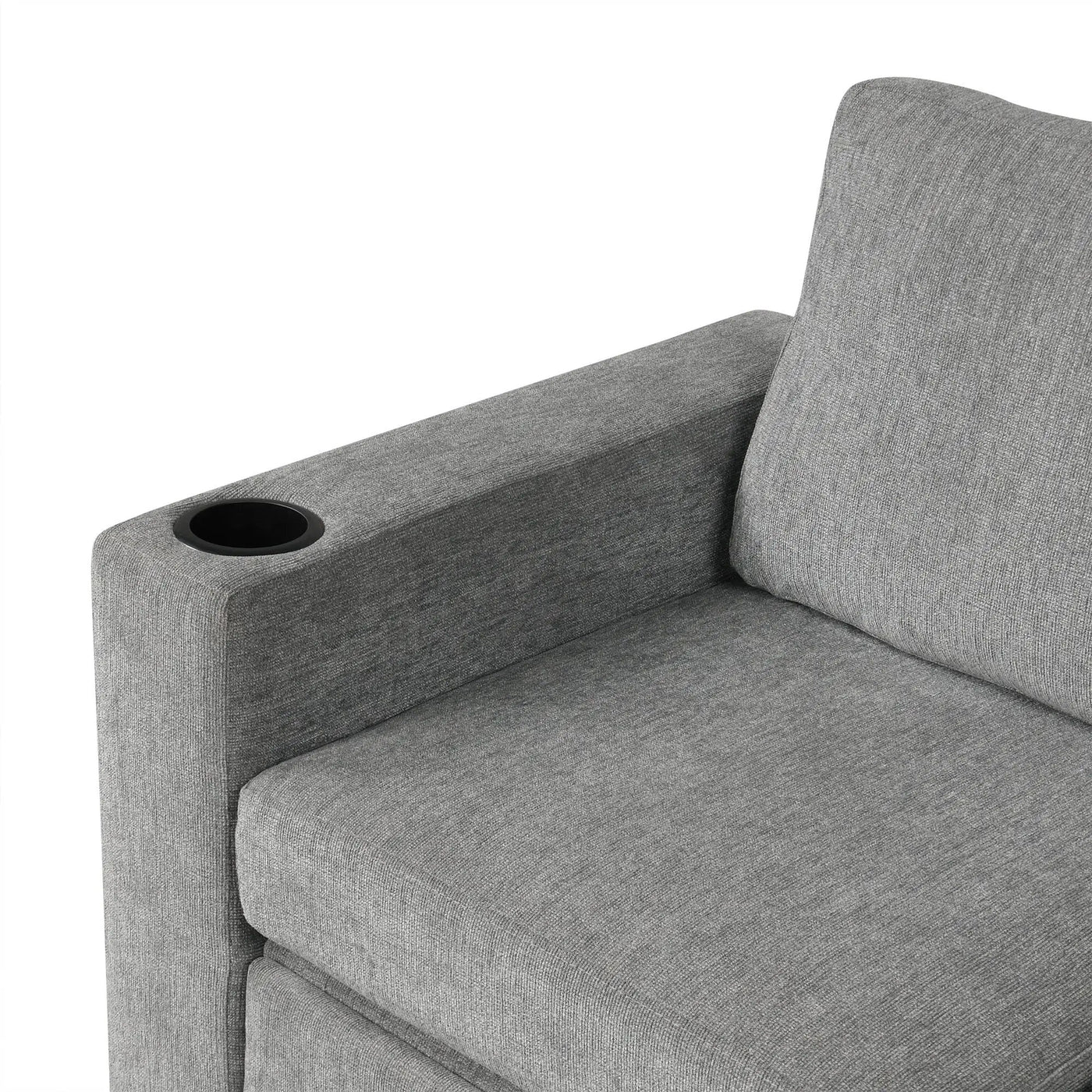 Single Pull Out Sofa Bed With USB Ports And Cup Holders by HouseOfZazla