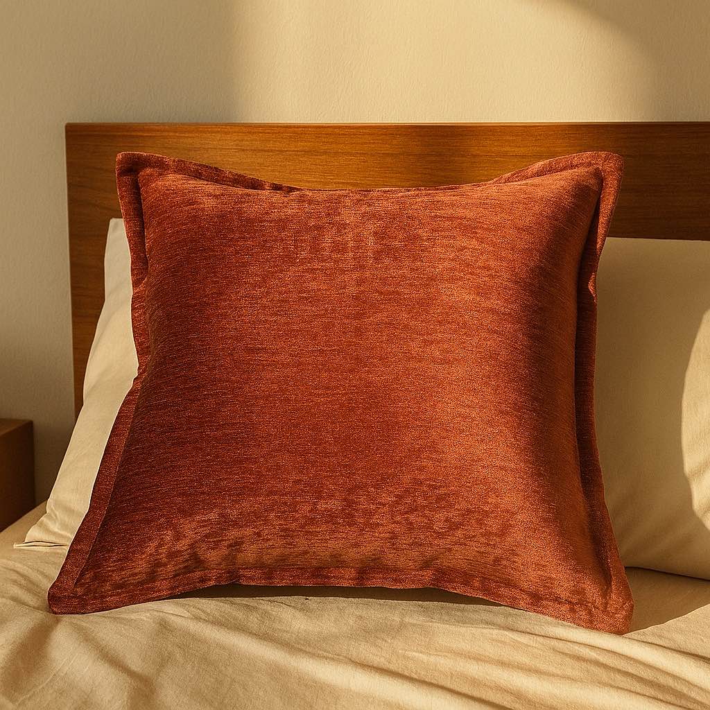 Velvet Throw Pillow with Plush Support - Rose, photo 5 of 5