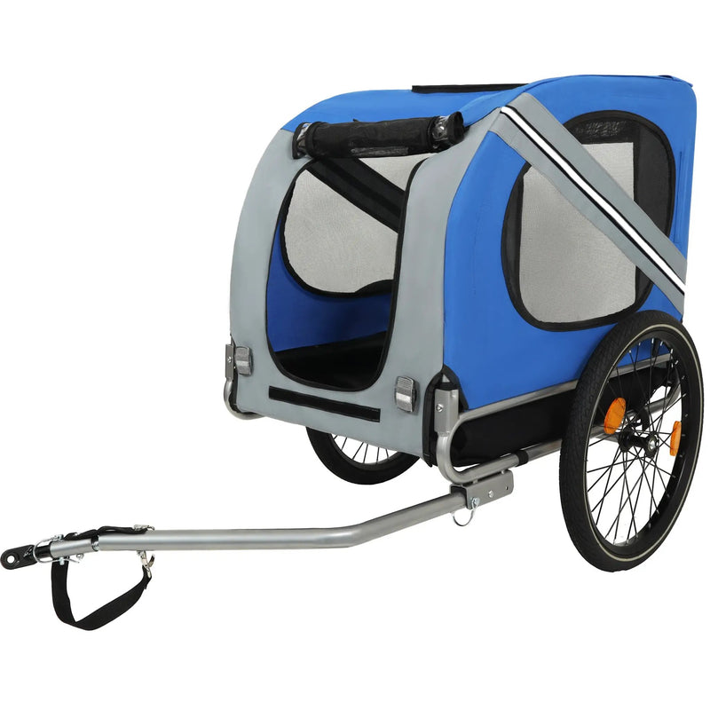 Large Folding Bike Trailer for Dogs – 66LB Capacity All-Terrain Pet Carrier by HouseOfZazla