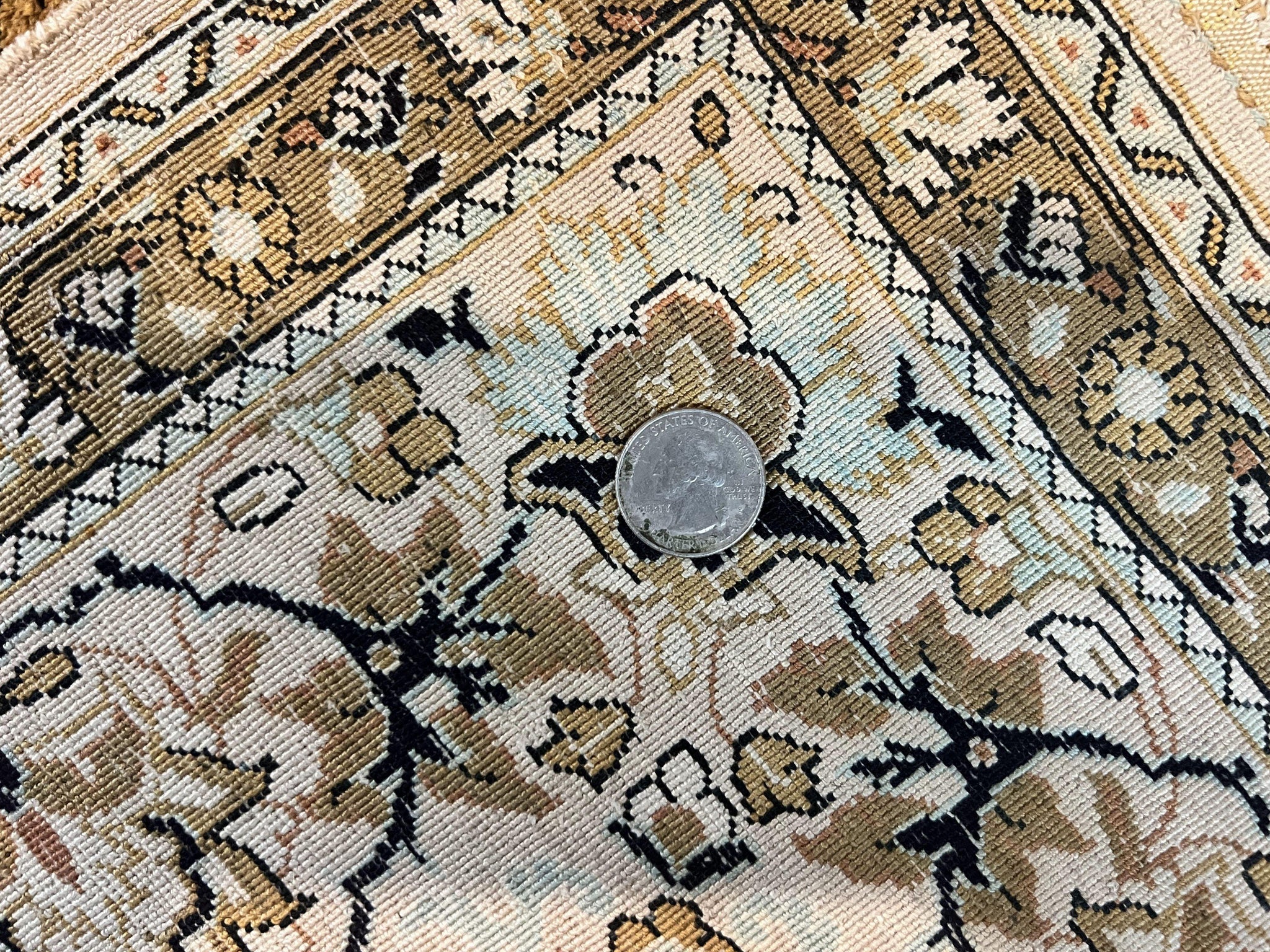 Persian Qum Silk Rug, Floral Medallion, Very Fine 60 Raj 475 KPSI, Handmade Hand Knotted Oriental Carpet, Silk on Silk by Jewel Rugs