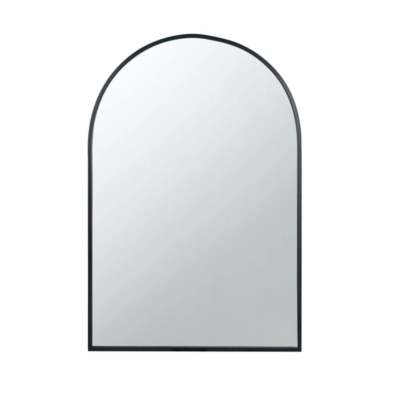 Arched Mirror With Metal Frame, Wall Mirror For Living Room Bedroom Entryway by Unique Piece Furniture