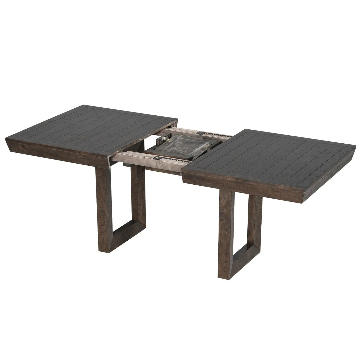 Topmax - 7 Piece Traditional Extendable Dining Table Set With Butterfly Leaf And 6 Upholstered Dining Table Set by HouseOfZazla