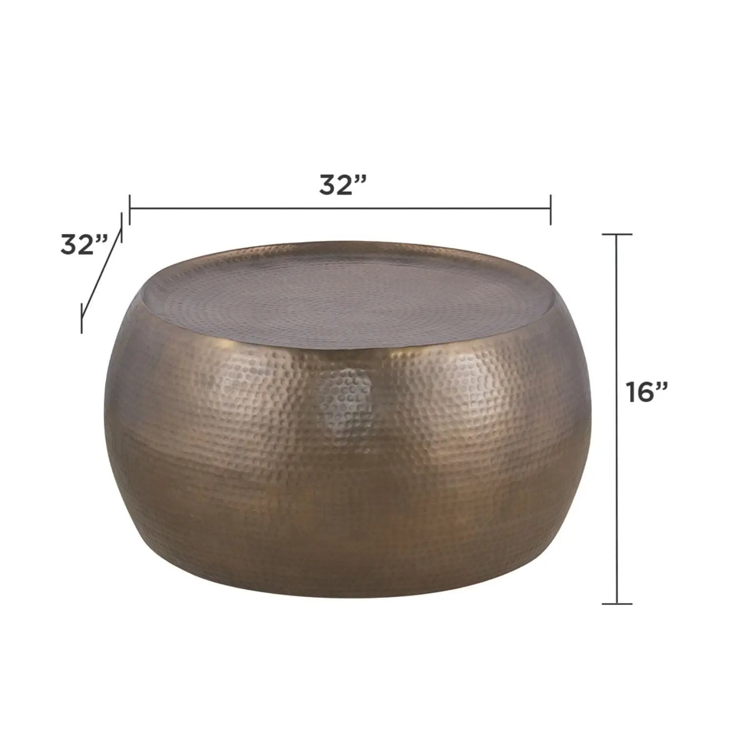 Ct501 - Modern Contemporary Round Coffee Table by HouseOfZazla