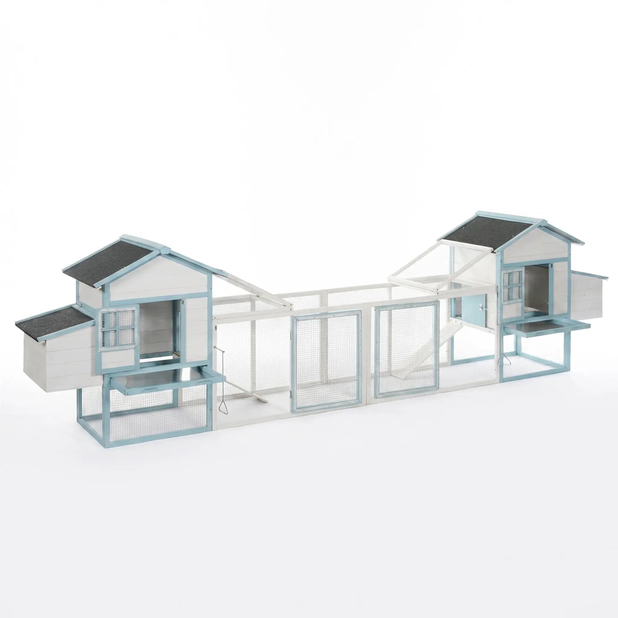 Large Wooden Chicken Coop with Double Nesting Boxes by HouseOfZazla