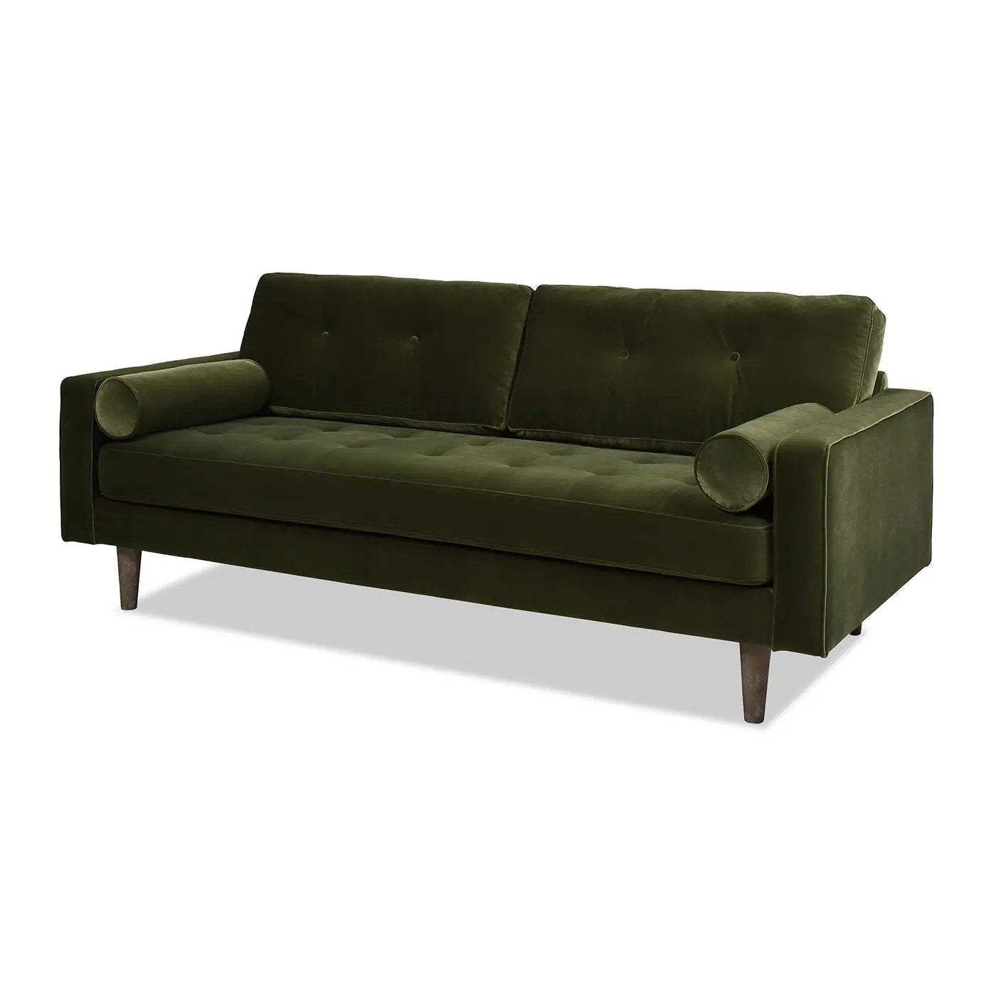 Nicholas - Mid-Century Modern Sofa - Olive Green by HouseOfZazla