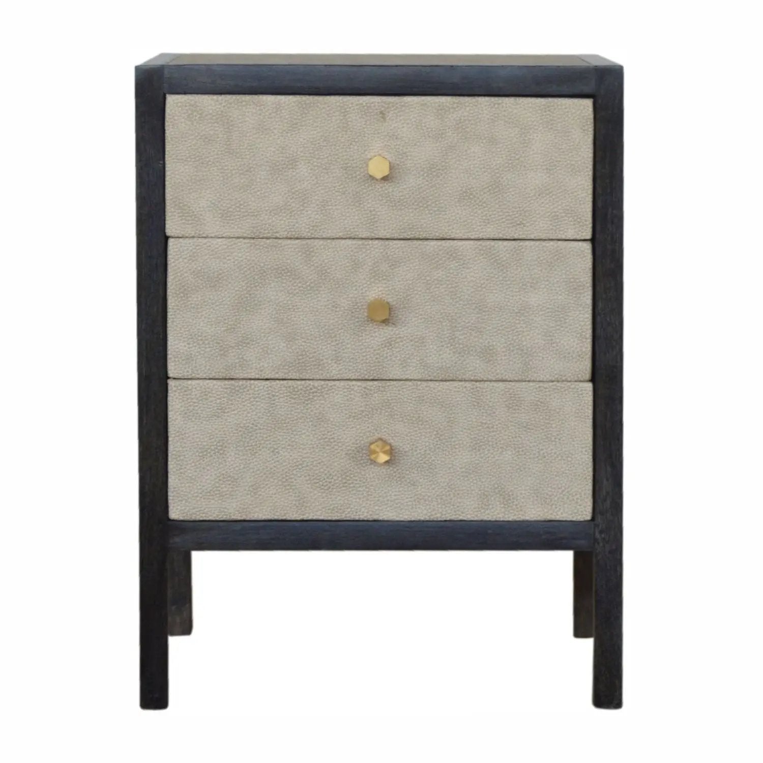 Nightstand, 3 Drawer - Black by Unique Piece Furniture