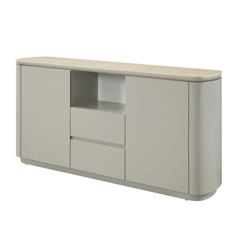 Ingram - Ceramic Top Server - Light Gray by Unique Piece Furniture