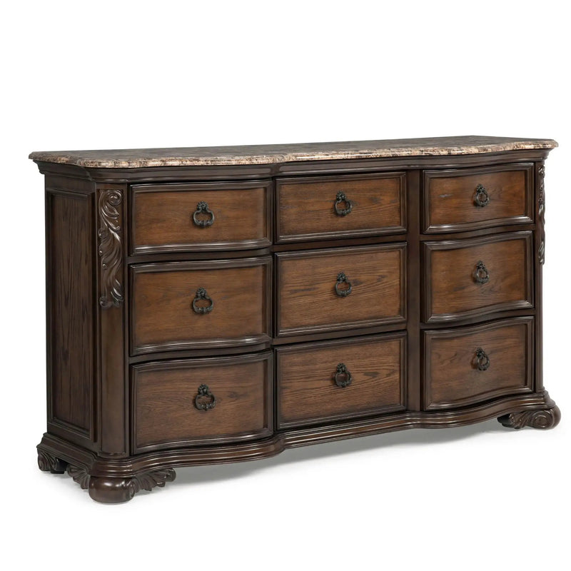 9 Drawers Dresser - Brown / Coffee by Unique Piece Furniture