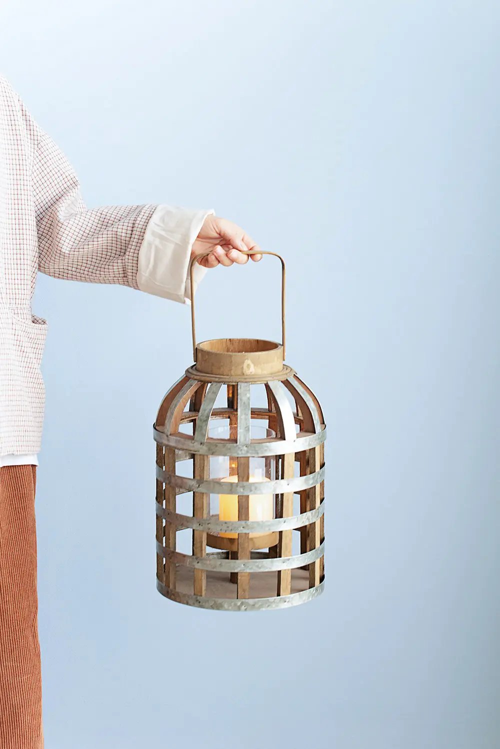 Decorative Lantern With Handle Wooden Lantern For Indoor Outdoor Home Garden Wedding by HouseOfZazla