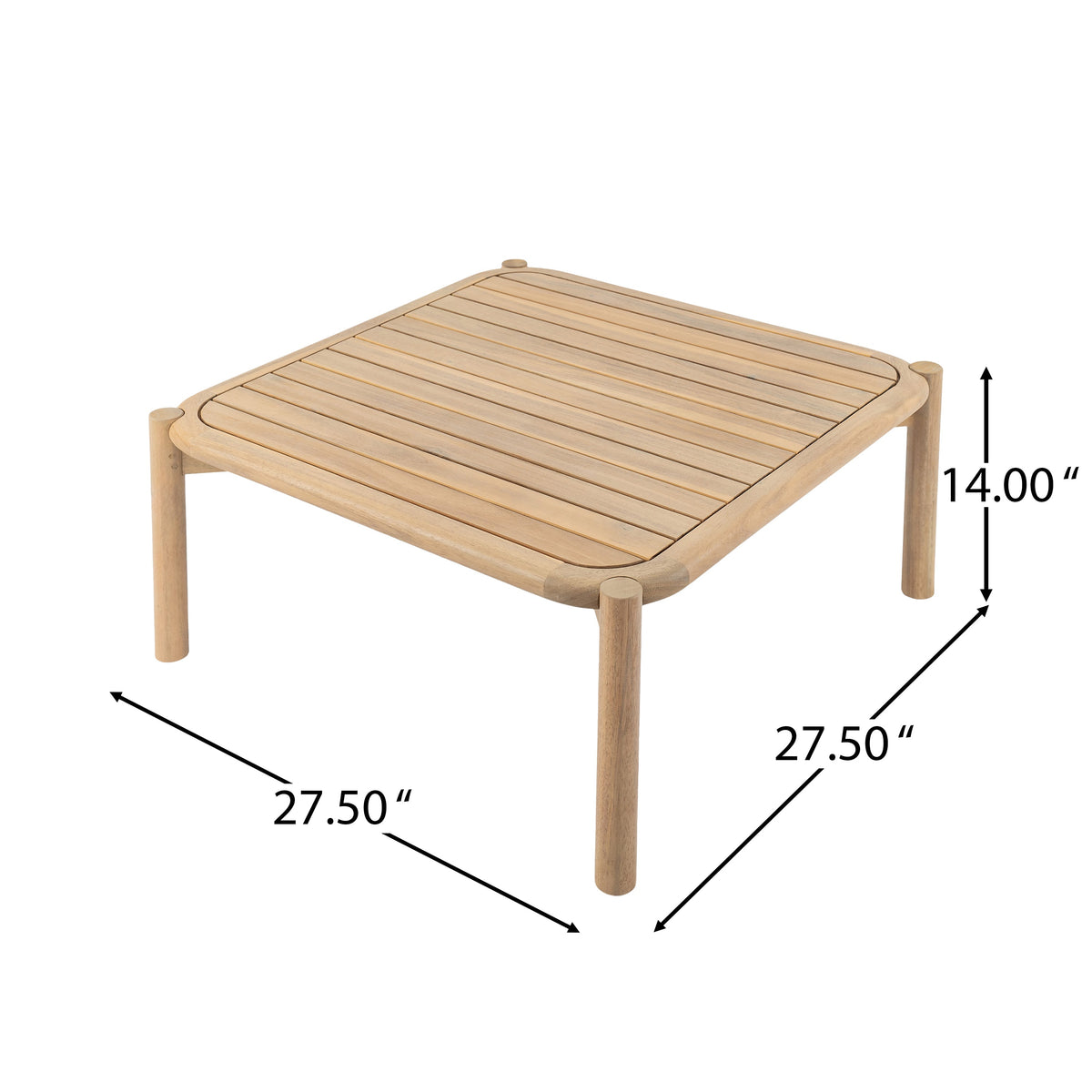 Casper Outdoor Coffee Table - Acacia Wood, photo 7 of 7
