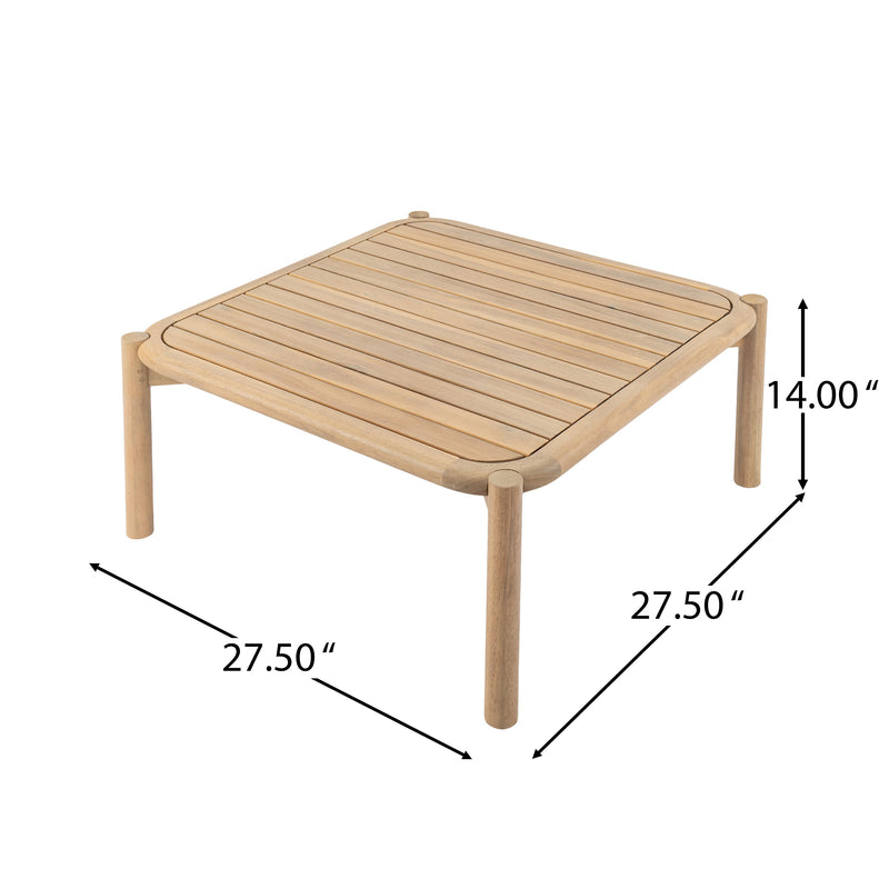 Casper Outdoor Coffee Table - Acacia Wood, photo 7 of 7