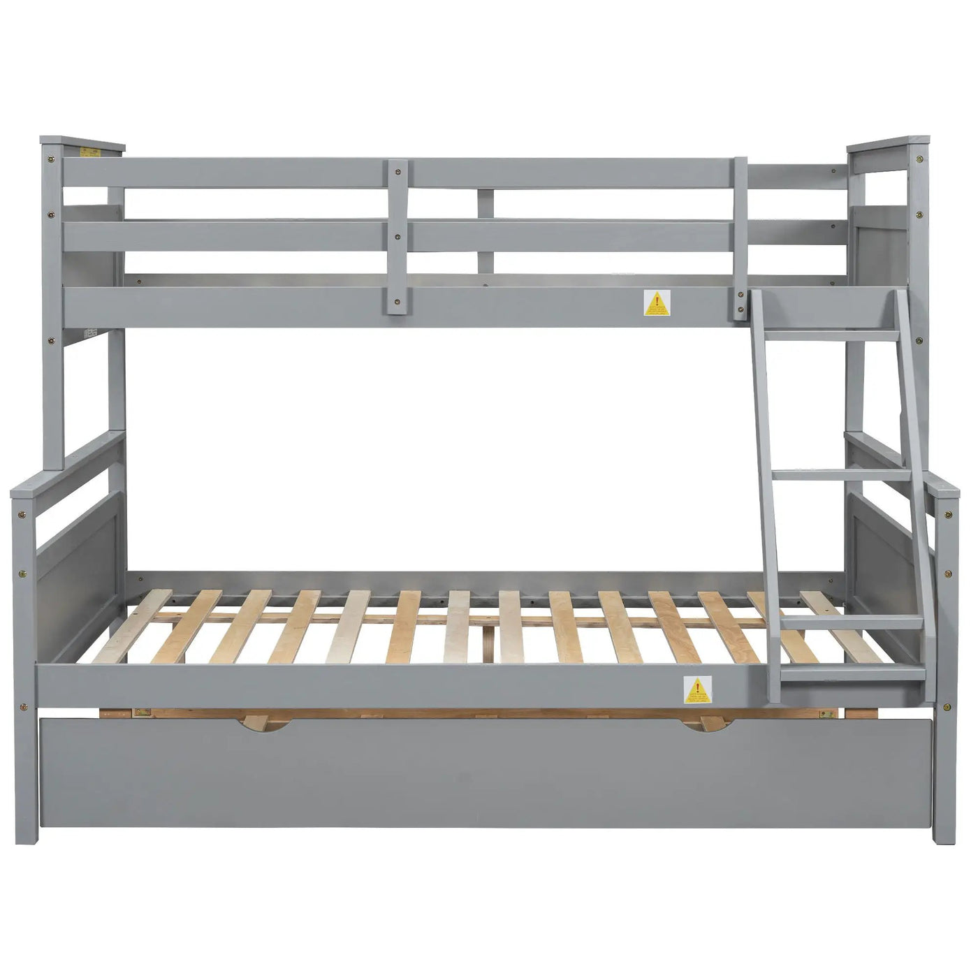 Bunk Bed With Ladder And Safety Guardrail by HouseOfZazla