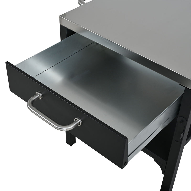 Foldable Outdoor Kitchen Cart With Storage For Patio by HouseOfZazla