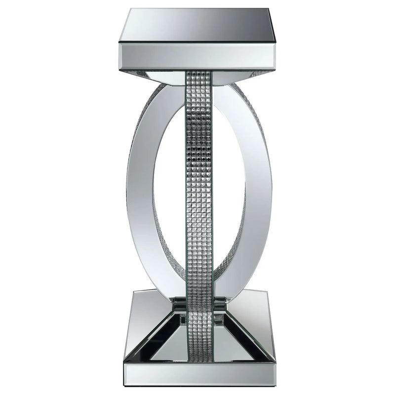 Empire - Square Side End Table - Silver by HouseOfZazla