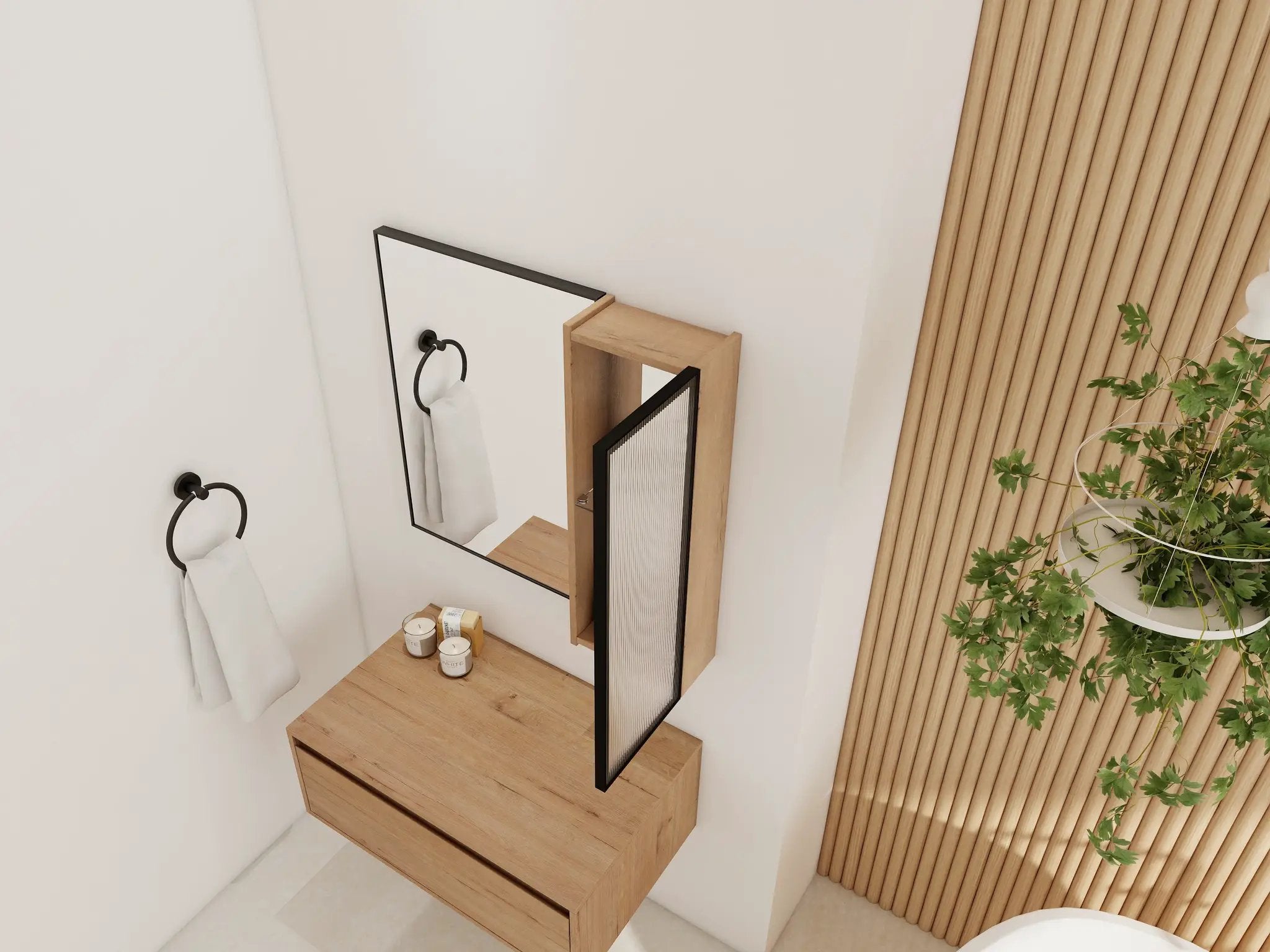 10'' Bathroom Wall Mirror Cabinet with Acrylic Door by HouseOfZazla