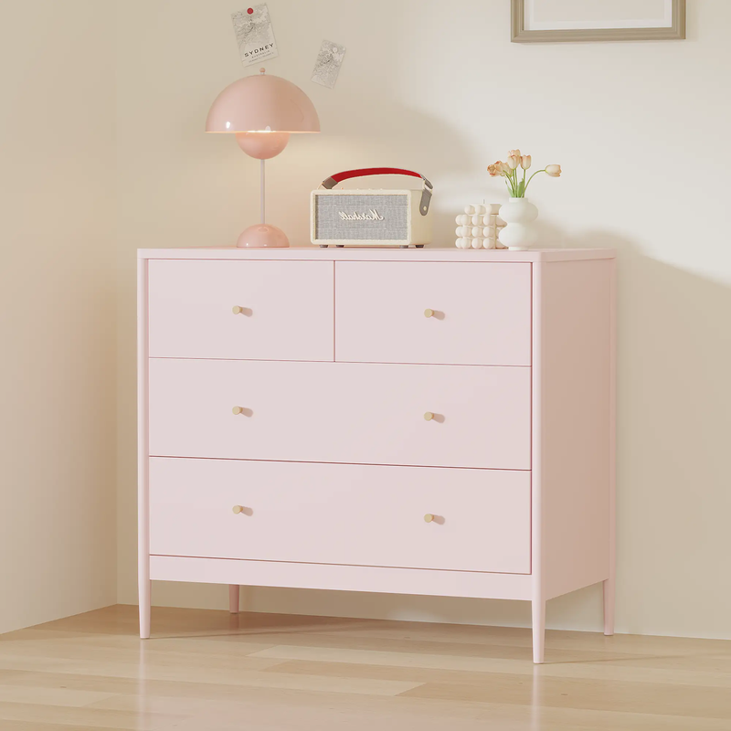 Pink 4-Drawer Kids Dresser by HouseOfZazla