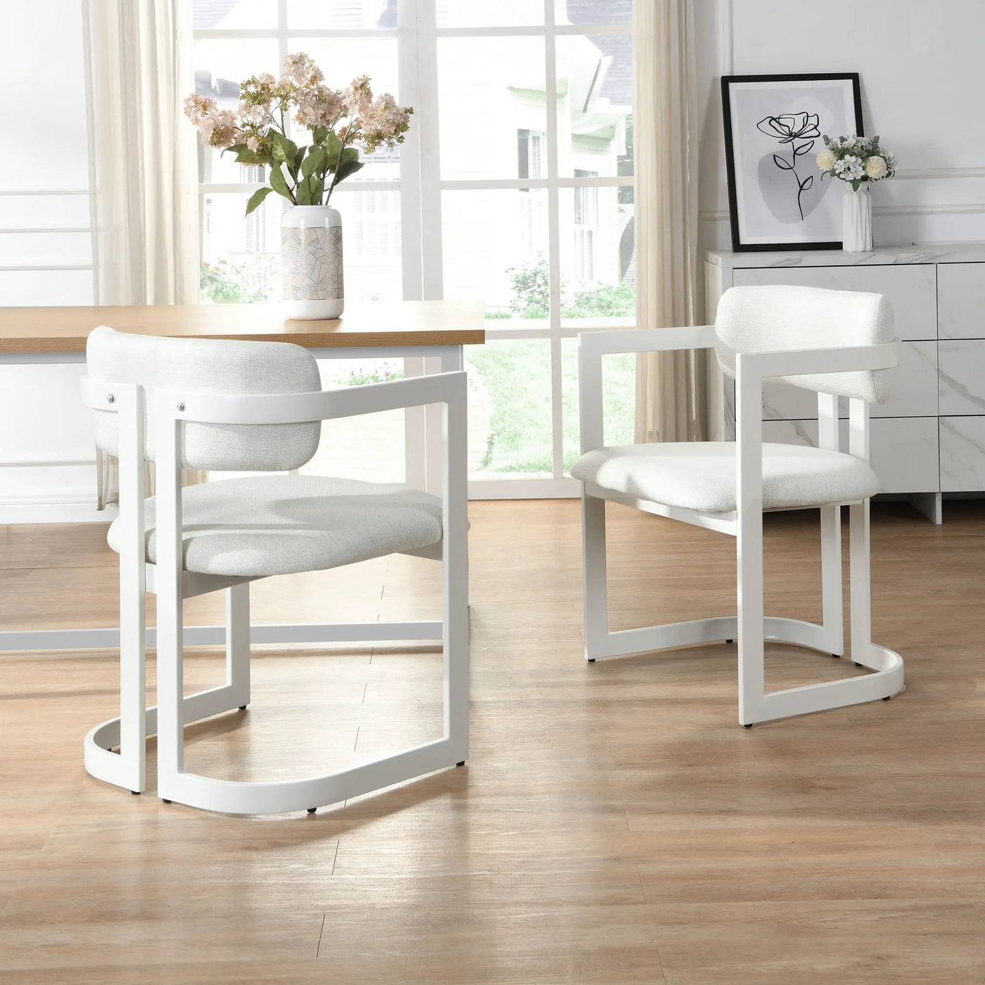 Upholstered Dining Armchairs (Set of 2) by HouseOfZazla