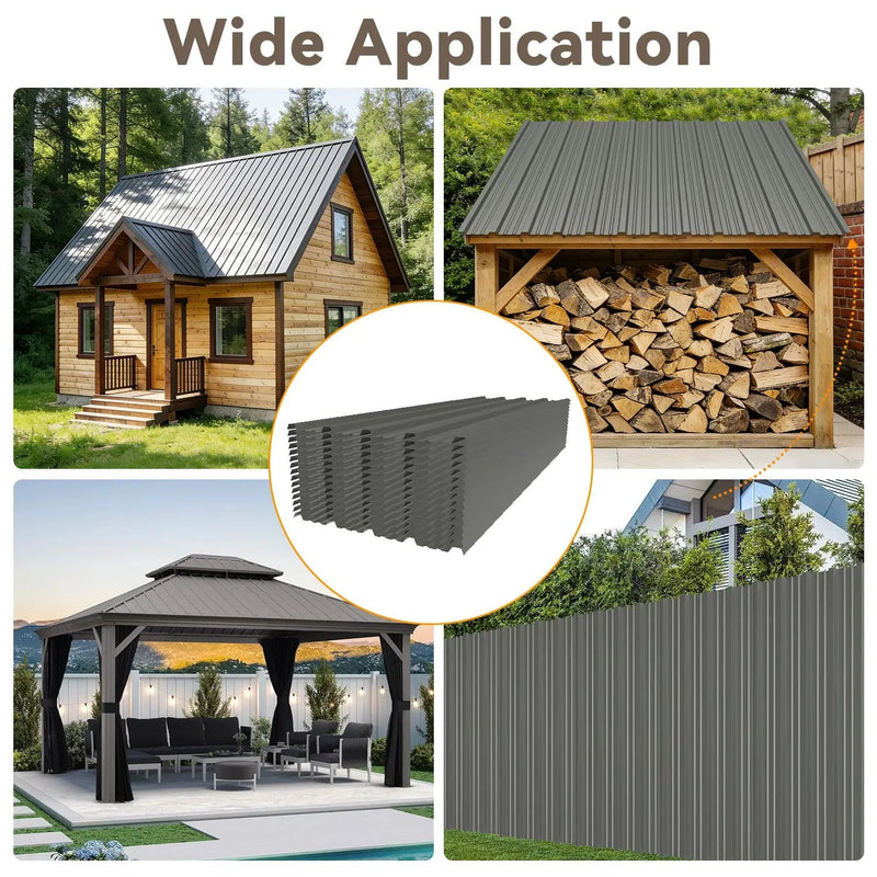 20 Pcs Metal Roof Panels by HouseOfZazla