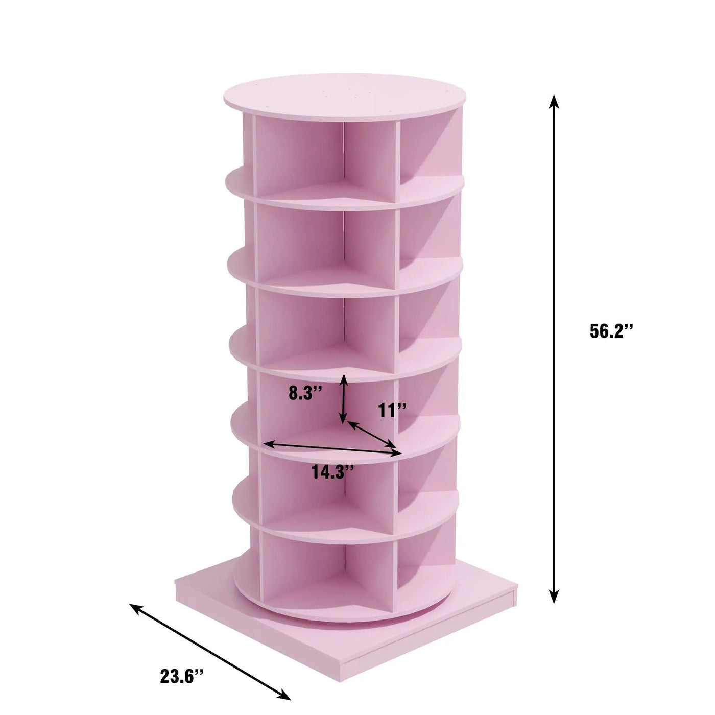 360 Rotating Shoe Cabinet 6 Layers by HouseOfZazla