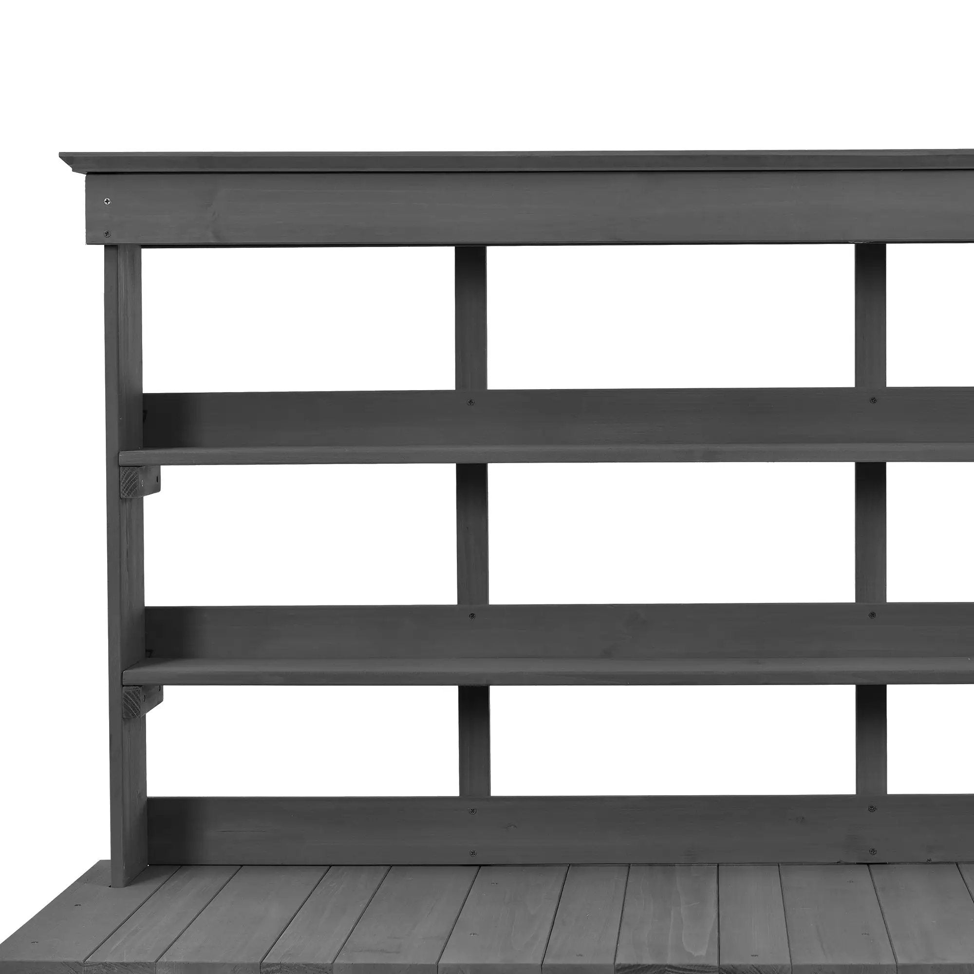 Topmax 66'' Large Outdoor Farmhouse Wooden Potting Bench Table by HouseOfZazla